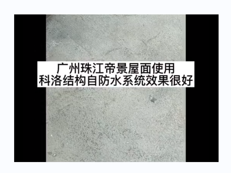 广州珠江帝景屋面使用科洛结构自防水