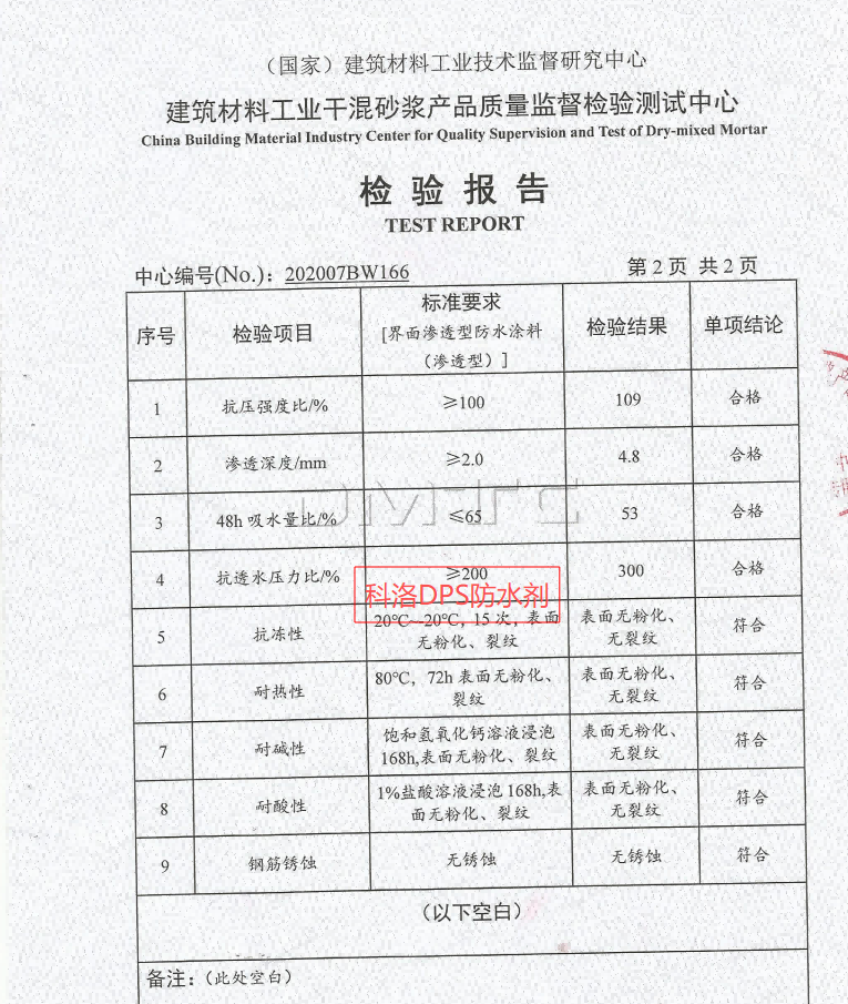 工程采购永凝液 DPS 防水剂品牌，重点考察哪些核心实力