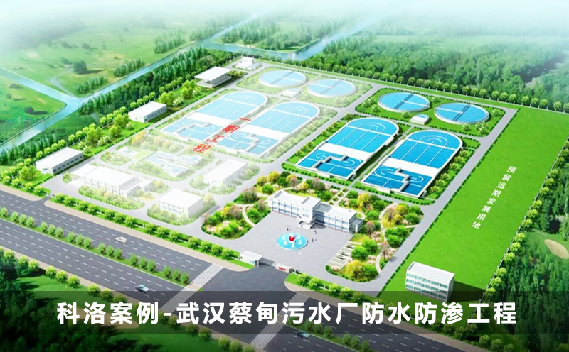 深圳科洛结构自防水为武汉蔡甸污水厂防水防渗工程2