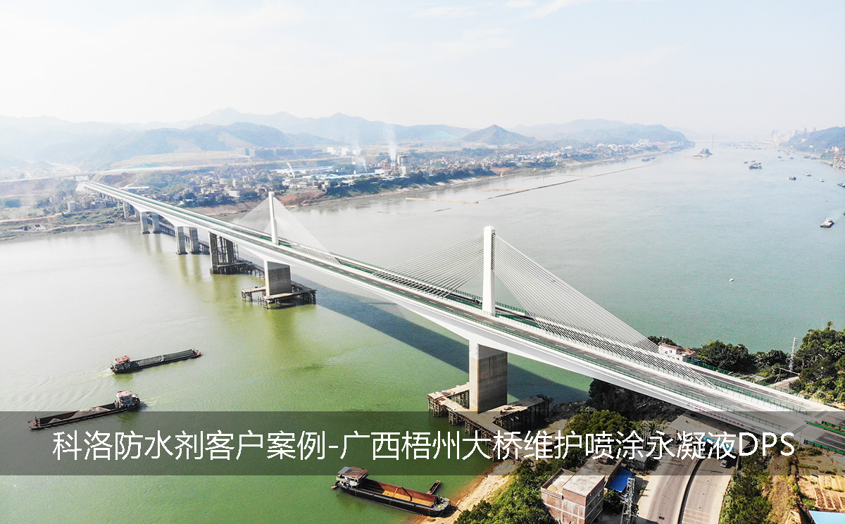 科洛防水客户案例-广西梧州大桥喷涂永凝液DPS维护