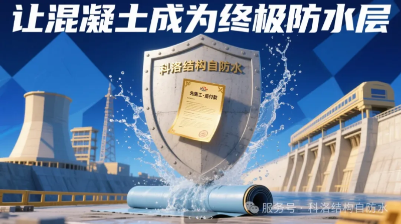 全国征集2个标杆工程，先施工，后付款！科洛结构自防水中国行